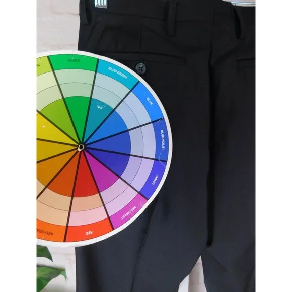 Men's Slim Black Dress Pants - Picture 9 of 12